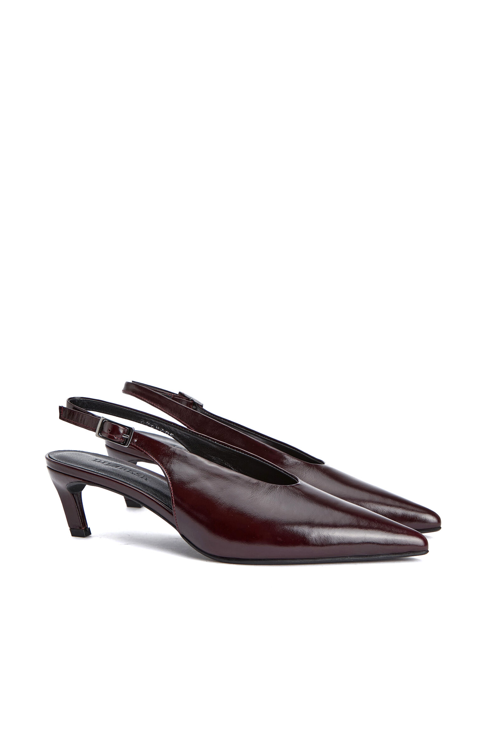 Burgundy Leather Heels