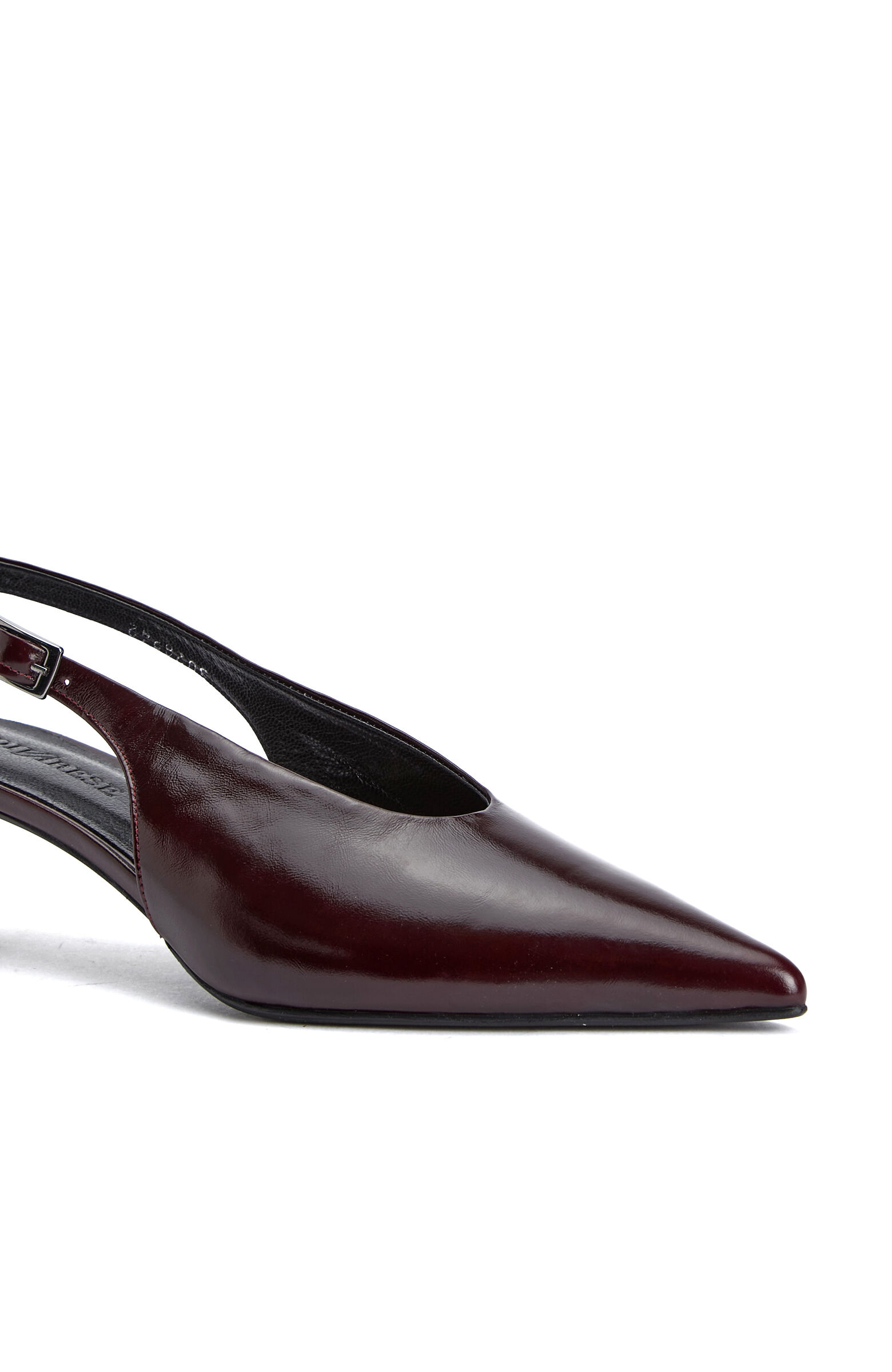Burgundy Leather Heels