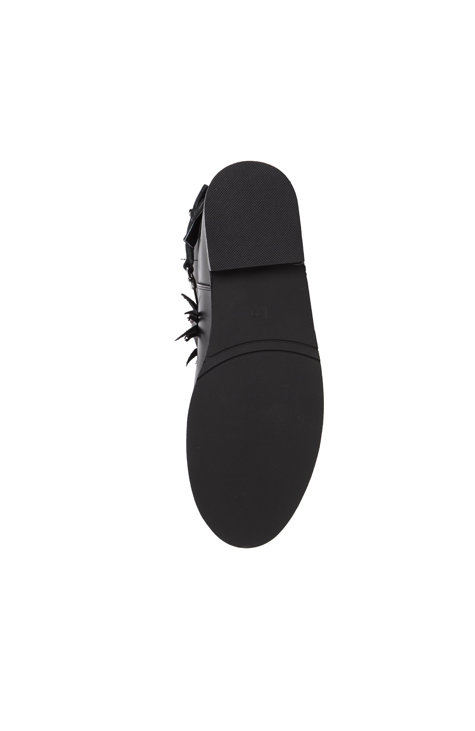 Black Tassel Detailed Women's Leather Boots