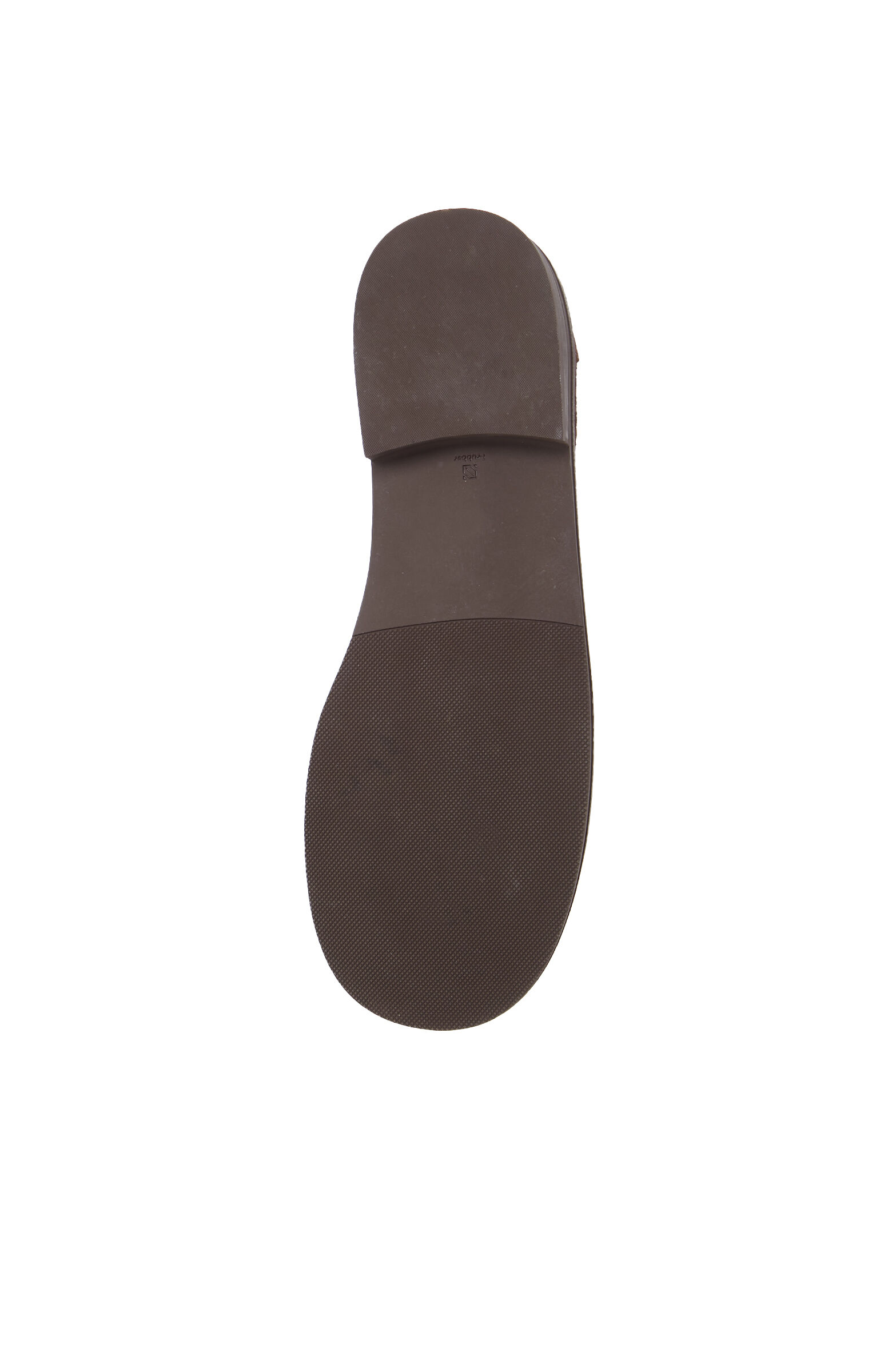 Brown Stone Tassel Detailed Women's Suede Loafer