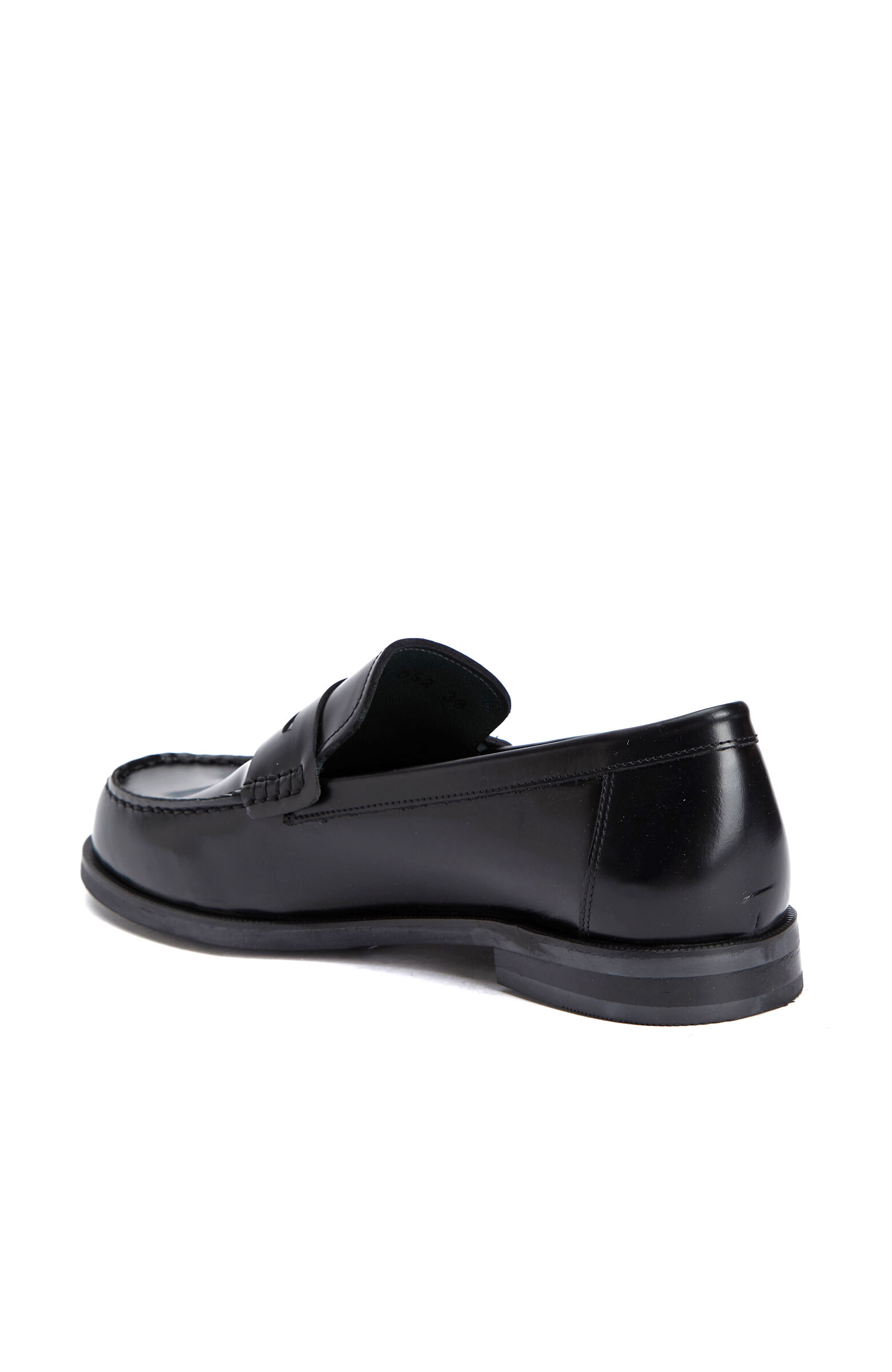 Siyah Kadın Açma Deri Loafer
