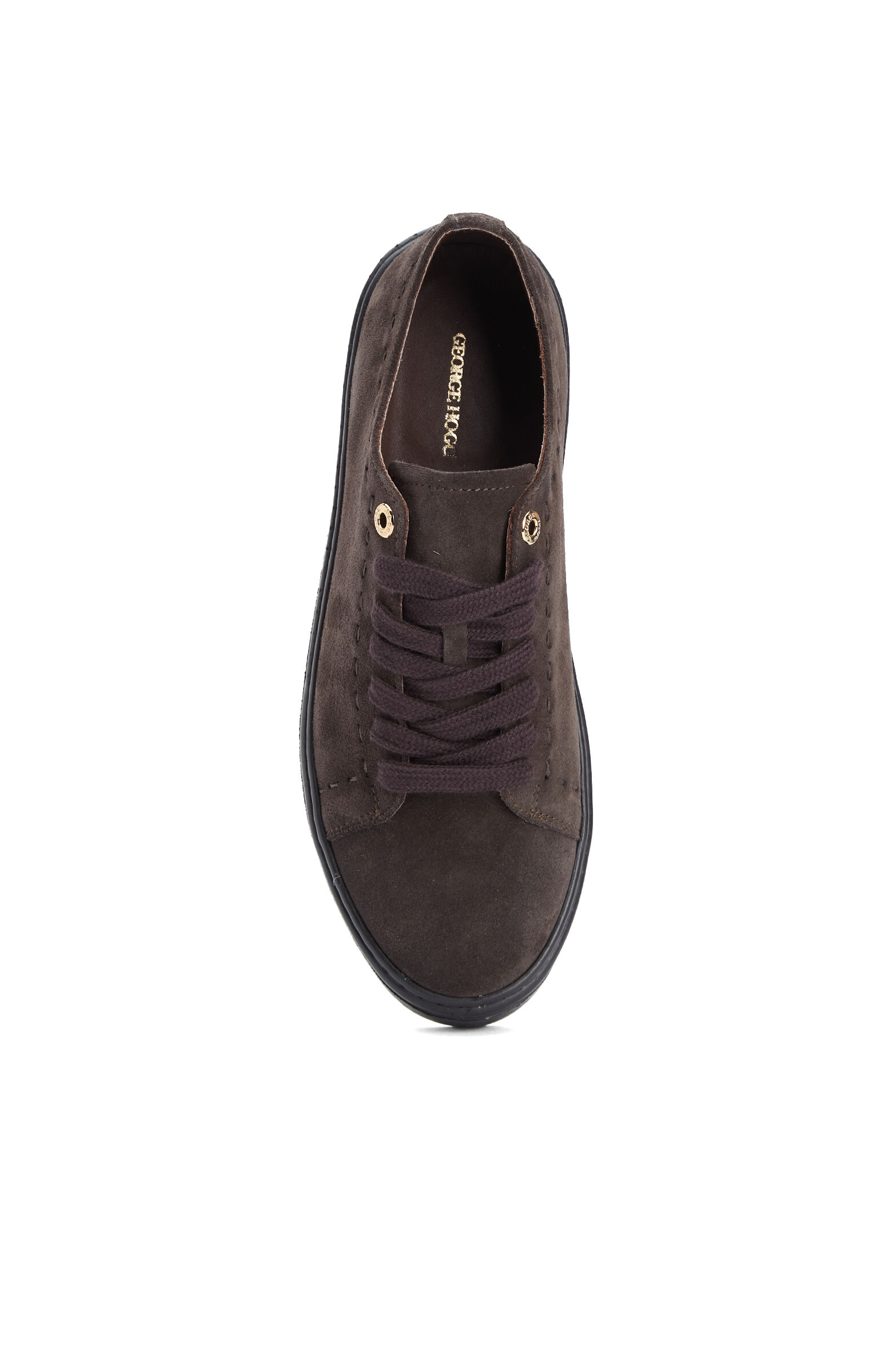 Kahverengi Saraç Detaylı Kadın Süet Sneaker