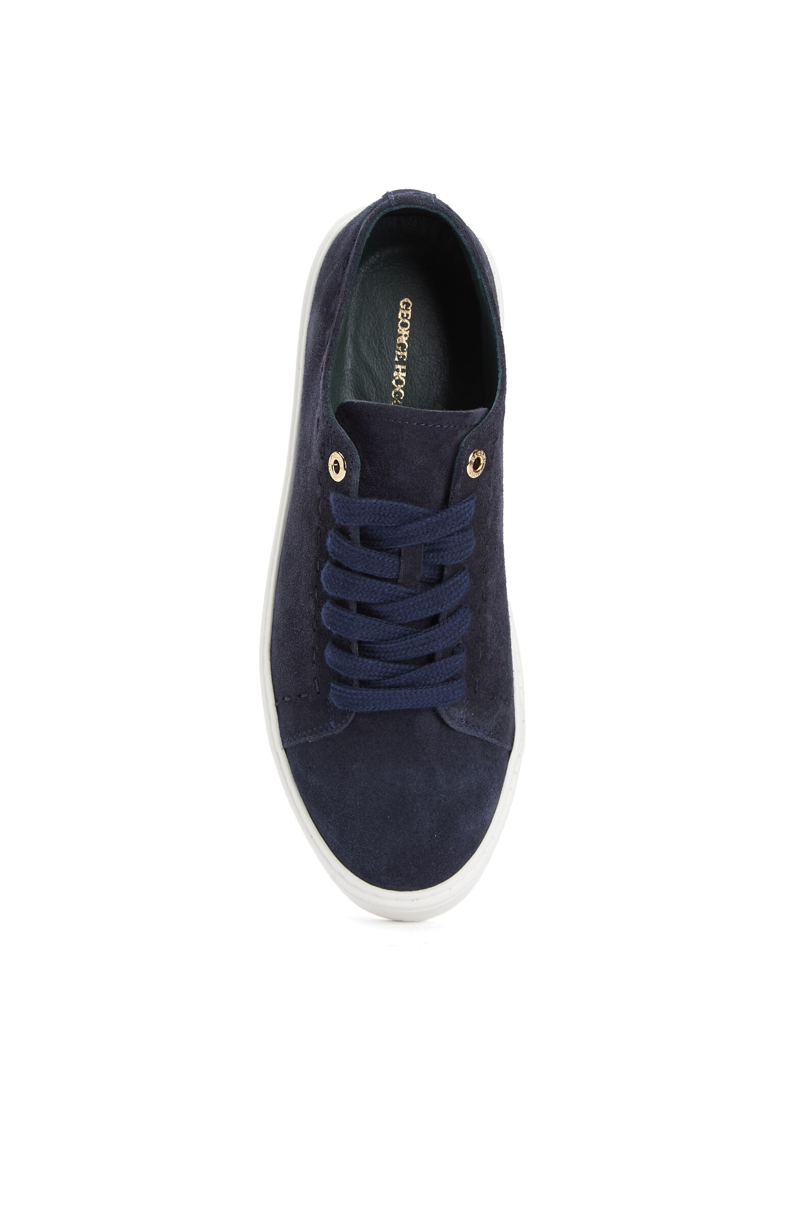 Lacivert Saraç Detaylı Kadın Süet Sneaker