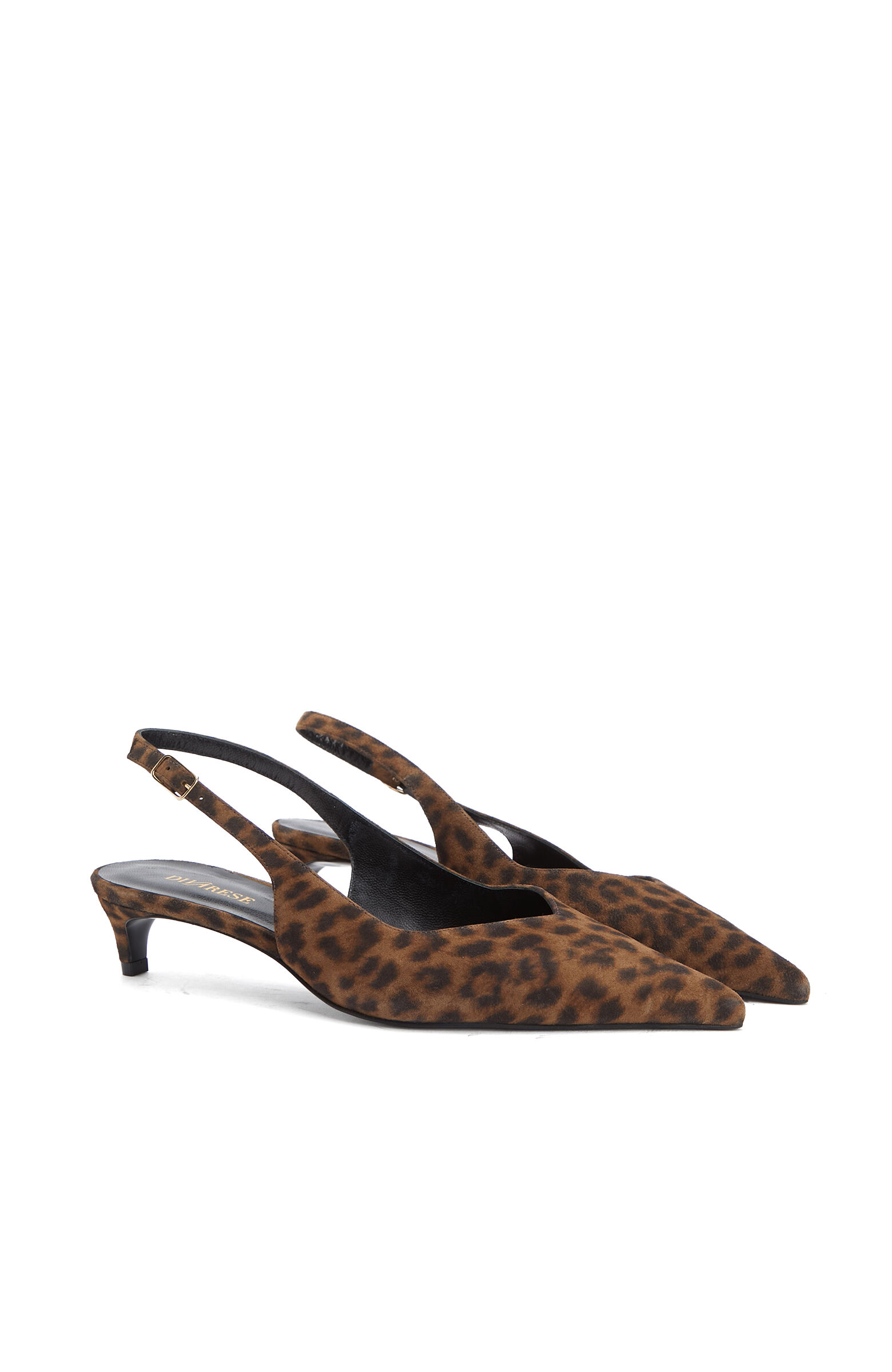 Leopar Desenli Deri Stiletto