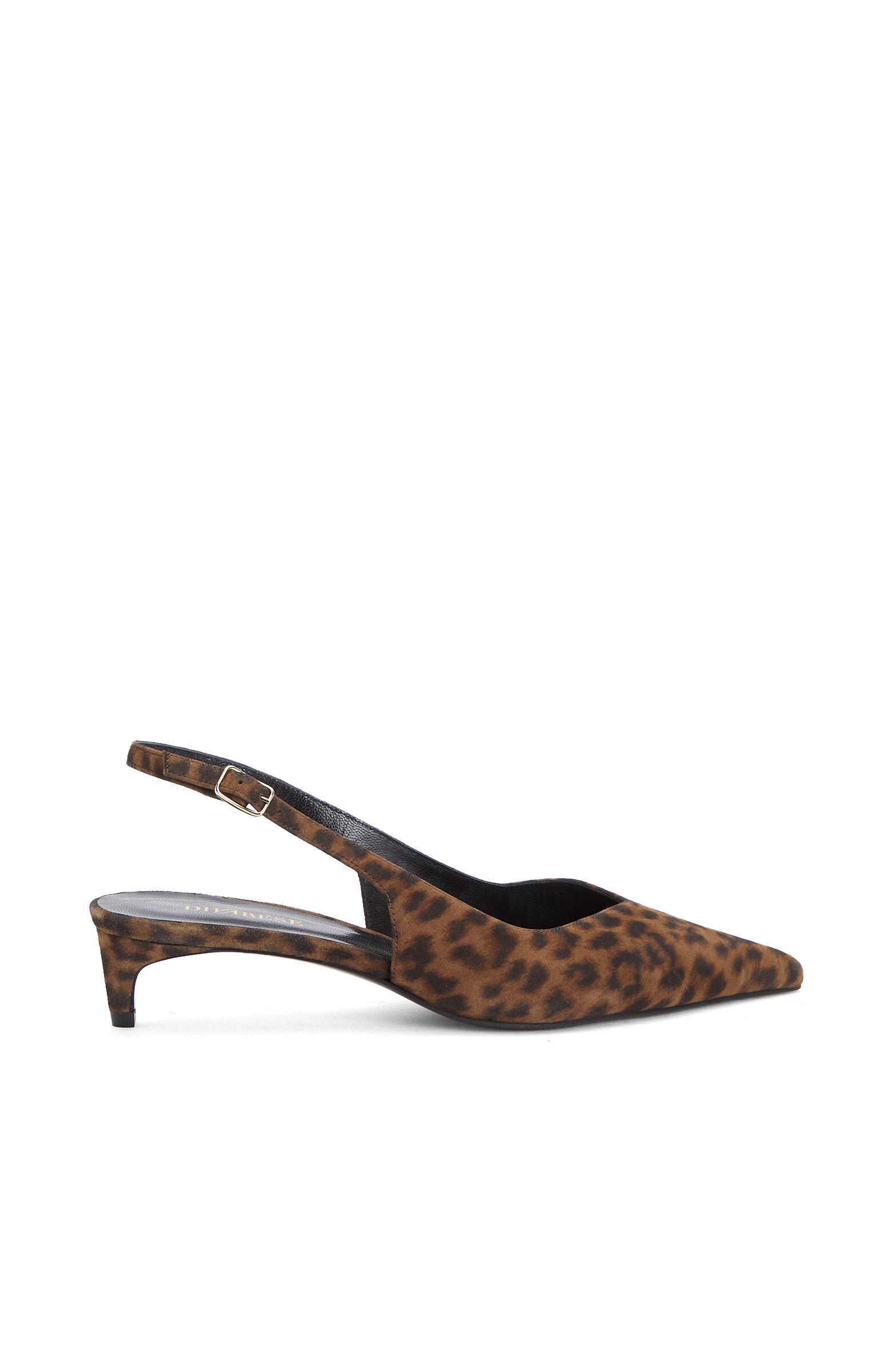 Leopar Desenli Deri Stiletto