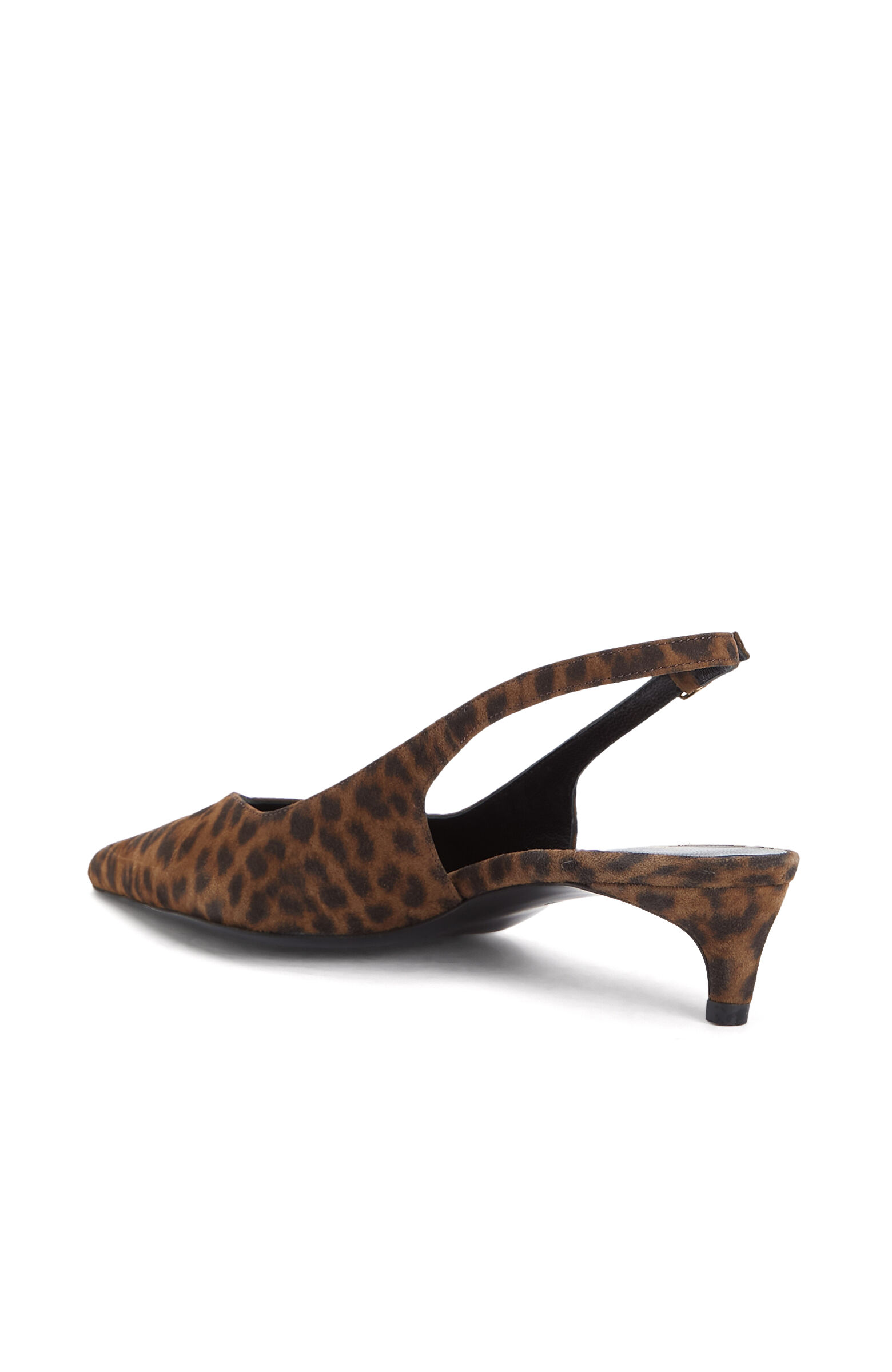 Leopar Desenli Deri Stiletto