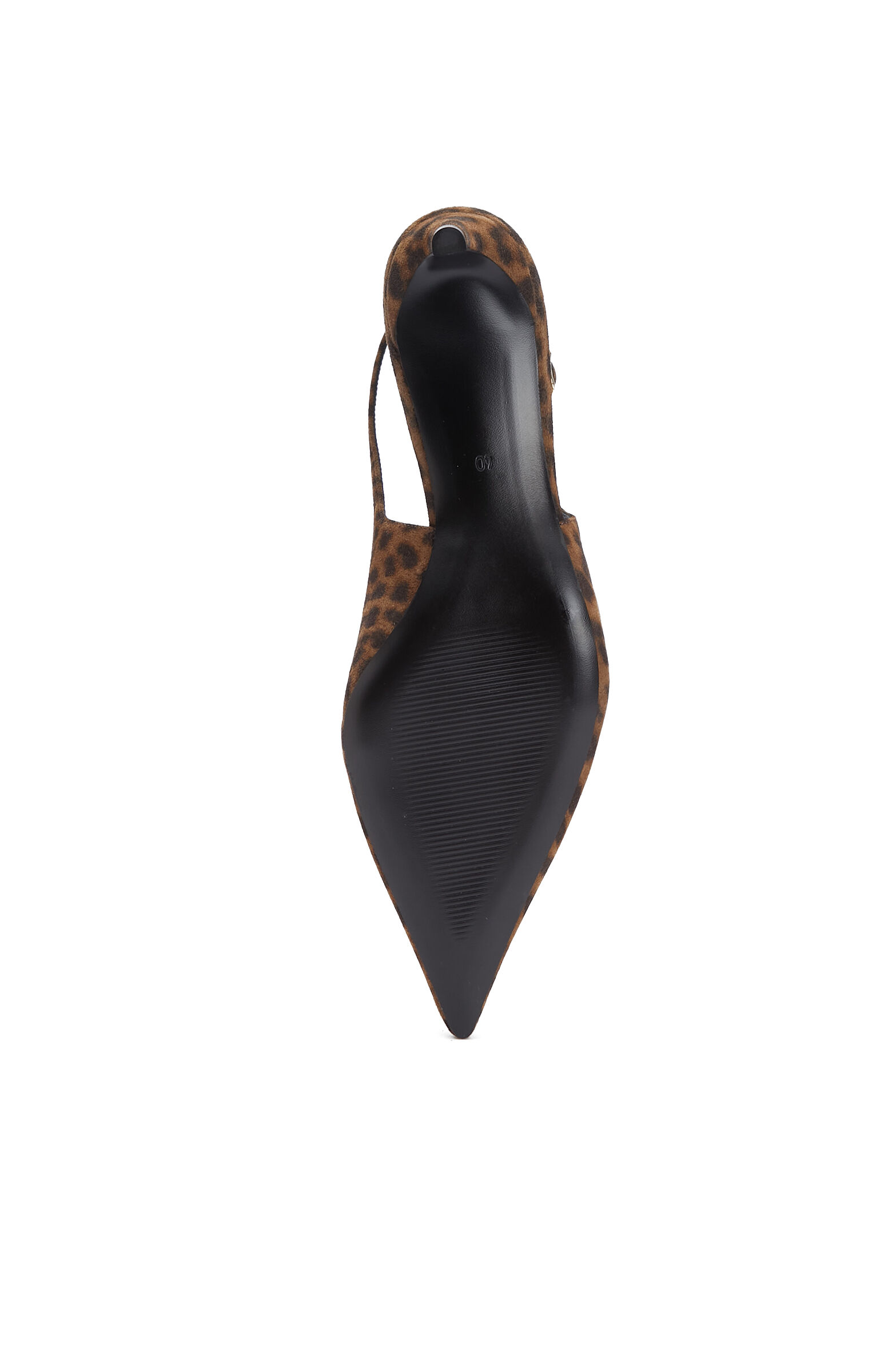 Leopar Desenli Deri Stiletto