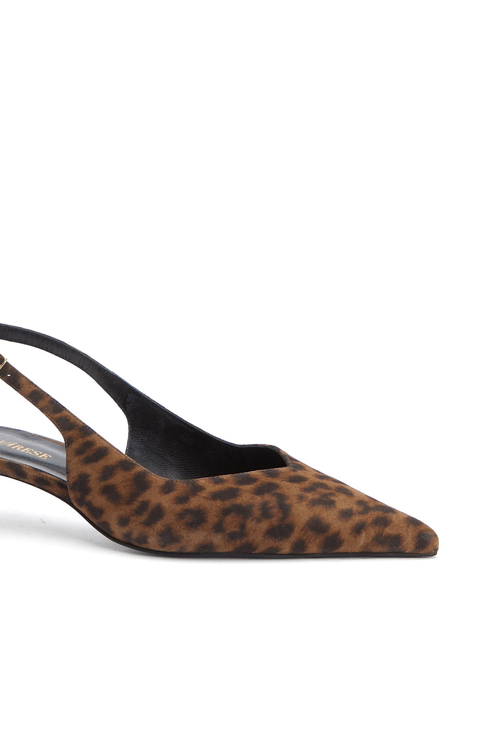 Leopar Desenli Deri Stiletto