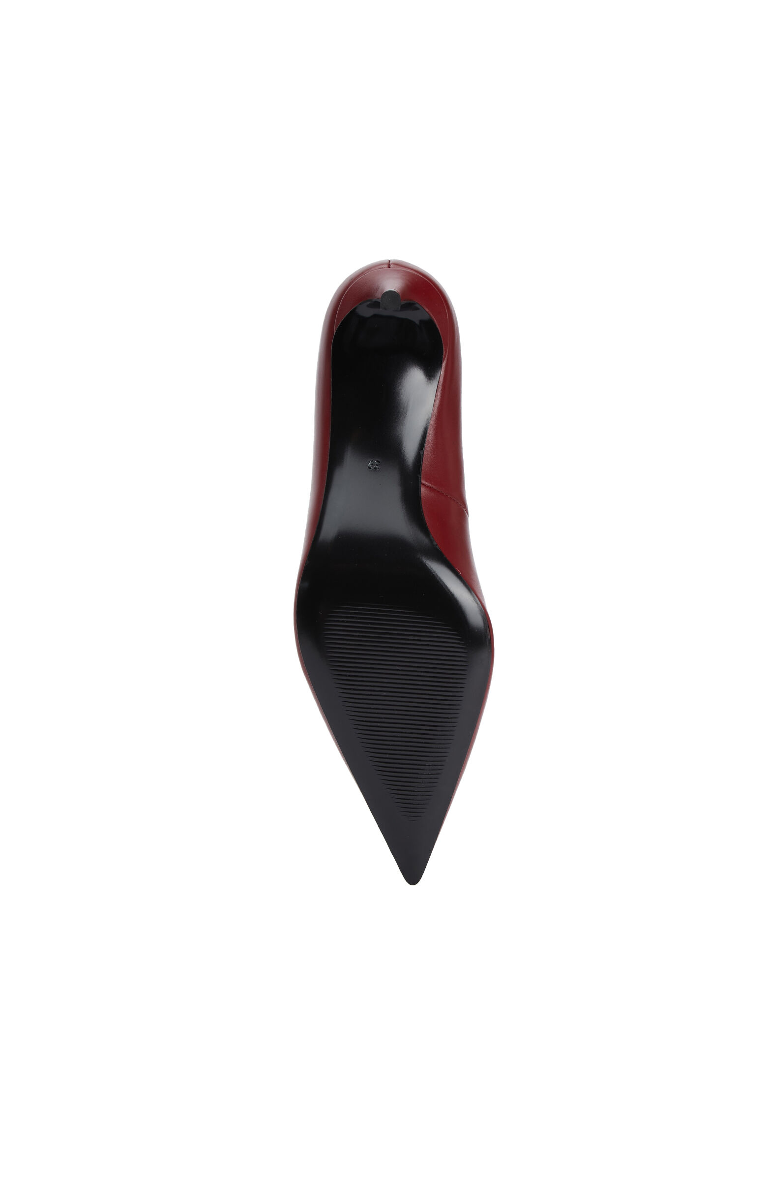 Kırmızı Deri Stiletto