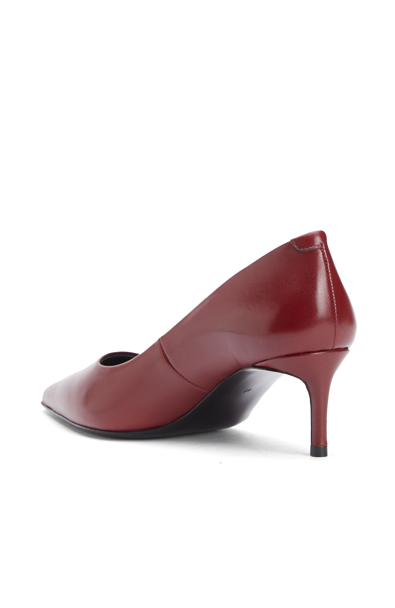 Red Leather Stiletto