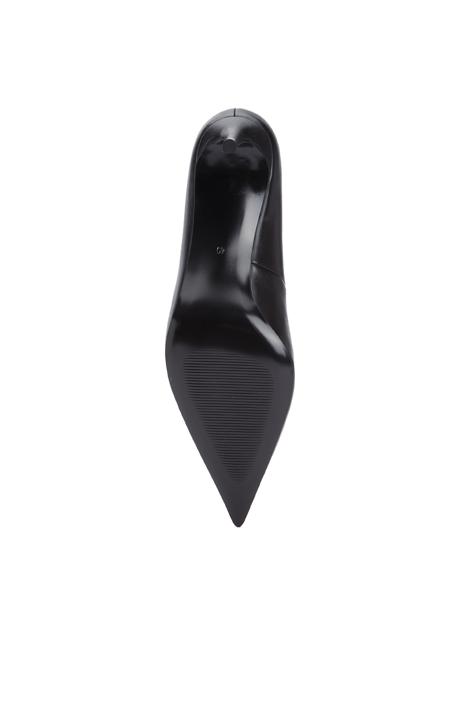 Siyah Deri Stiletto