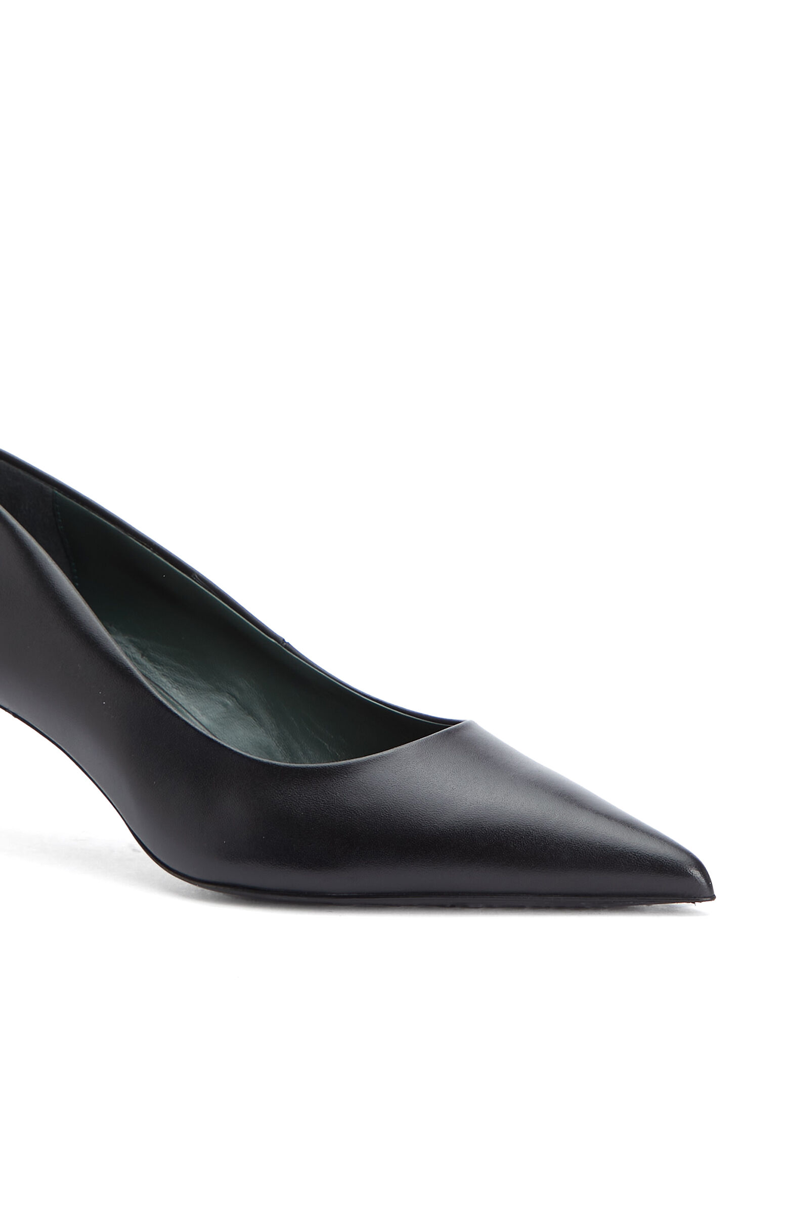 Siyah Deri Stiletto
