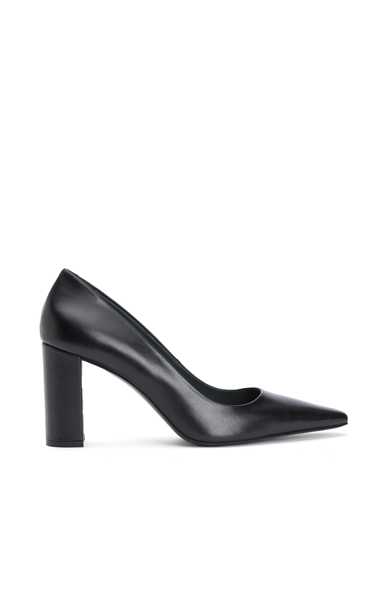 Siyah Deri Stiletto