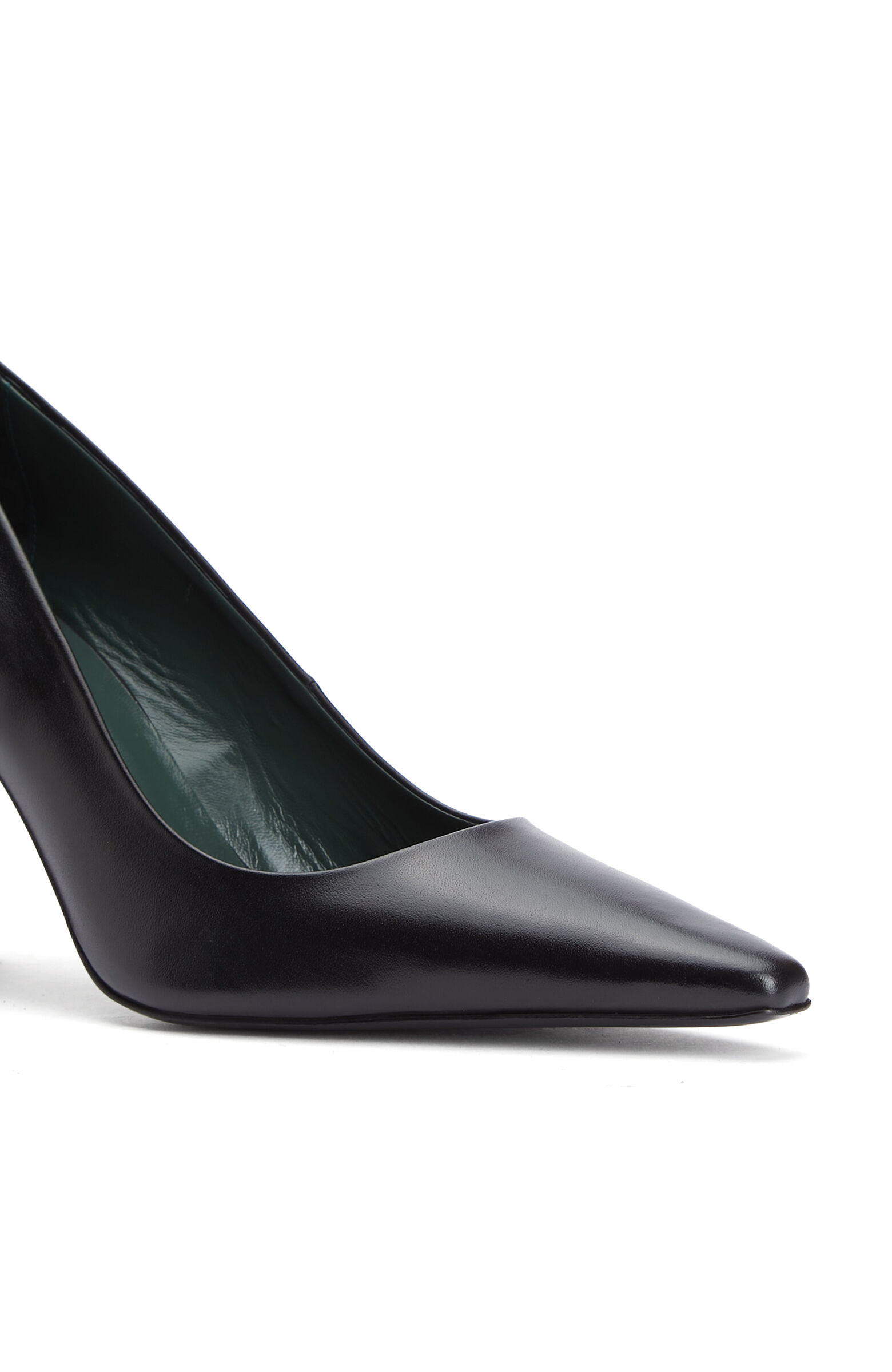 Siyah Deri Stiletto