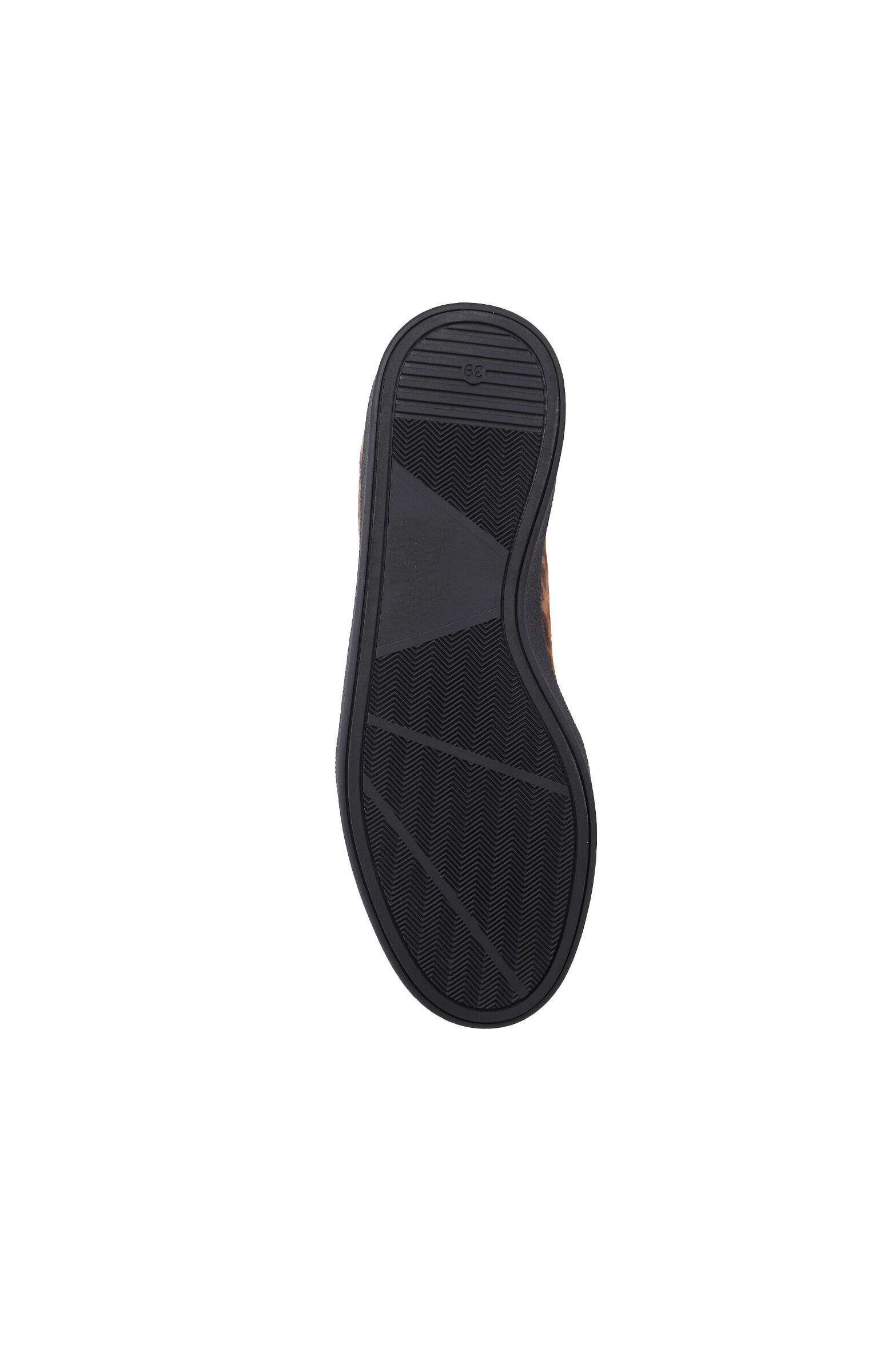 Leopar Desenli Kadın Süet Sneaker