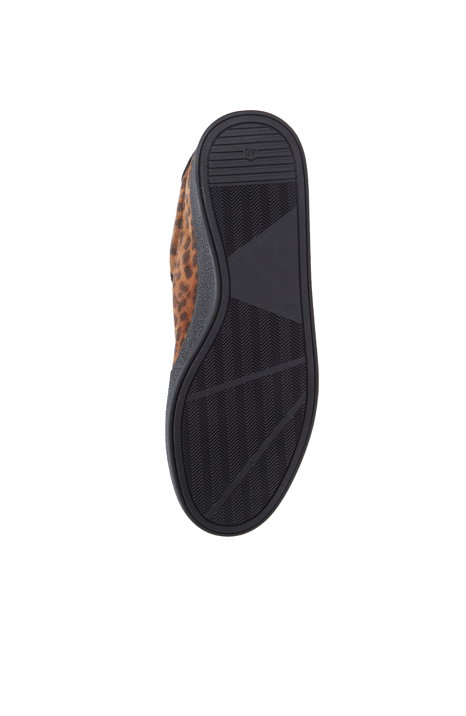Leopar Desenli Kadın Süet Sneaker