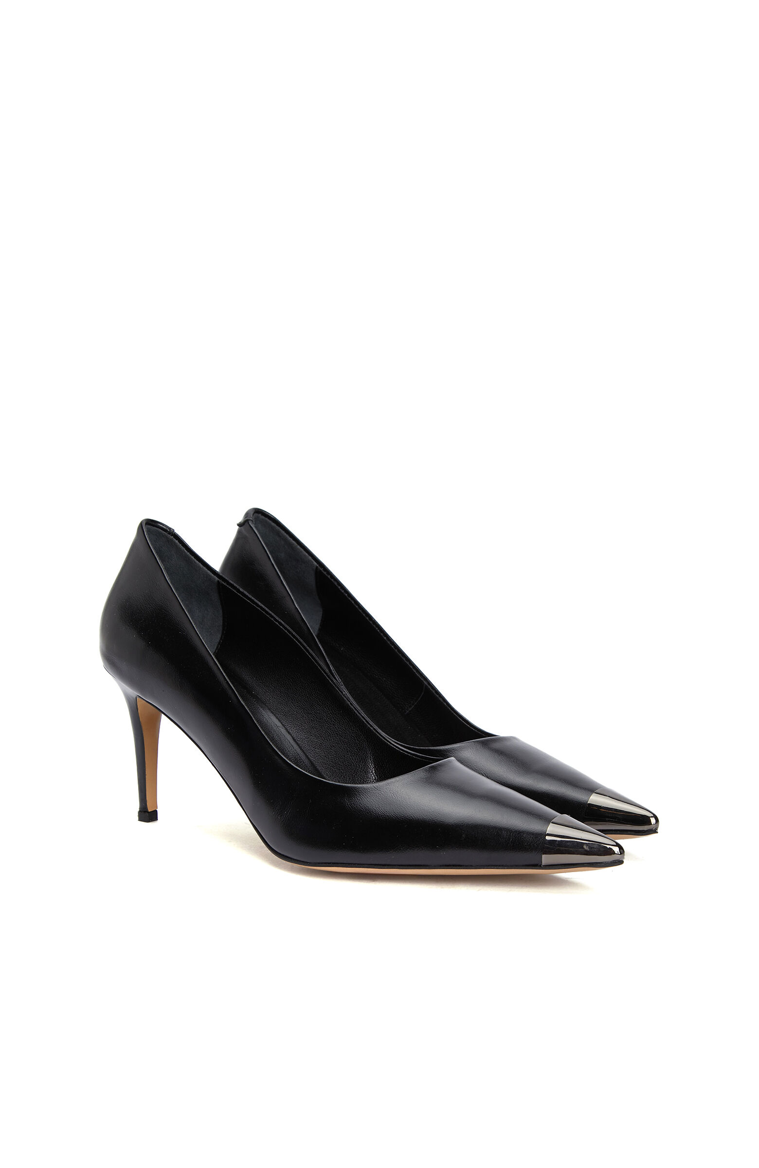 Siyah Deri Stiletto