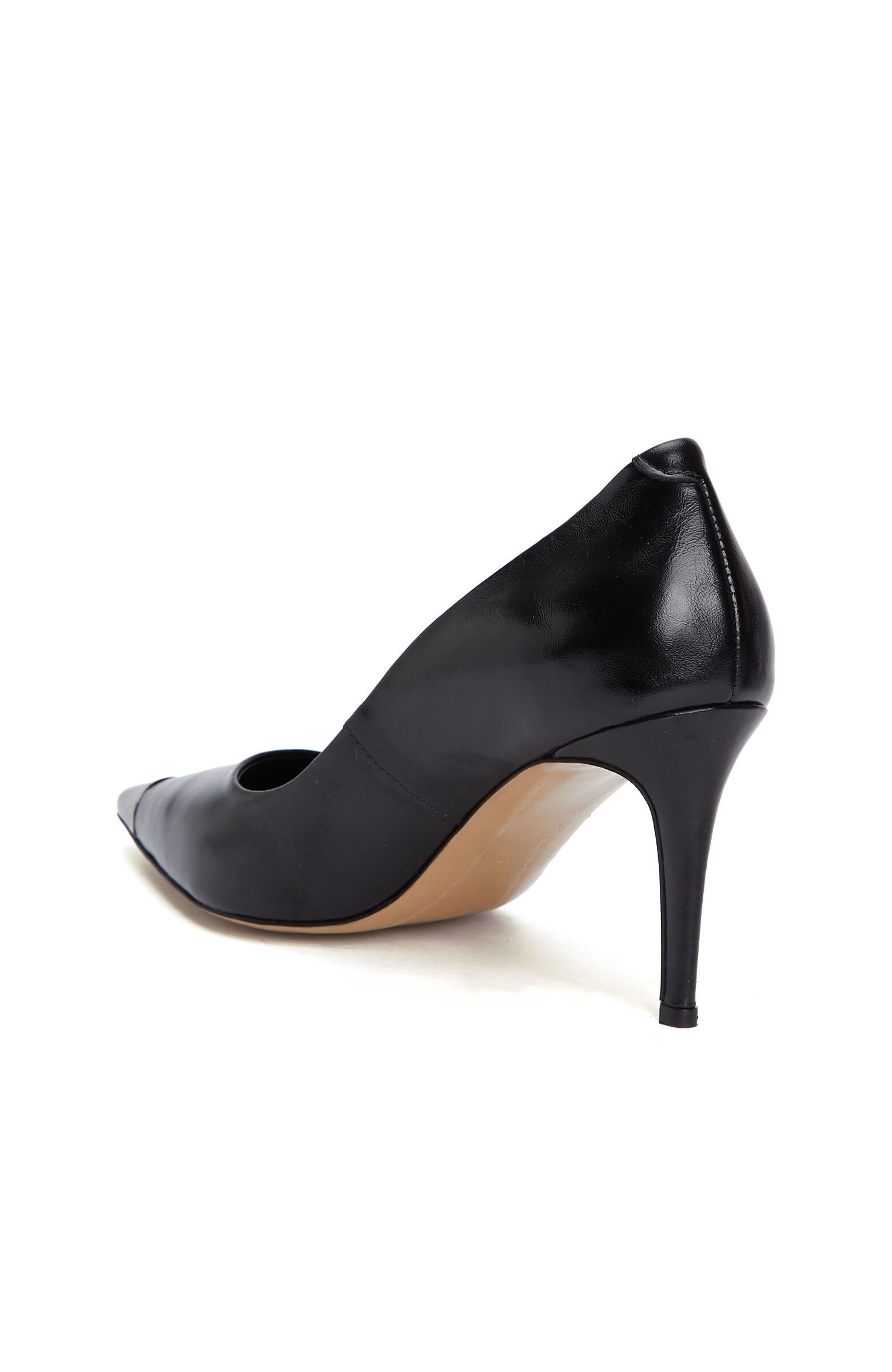 Siyah Deri Stiletto