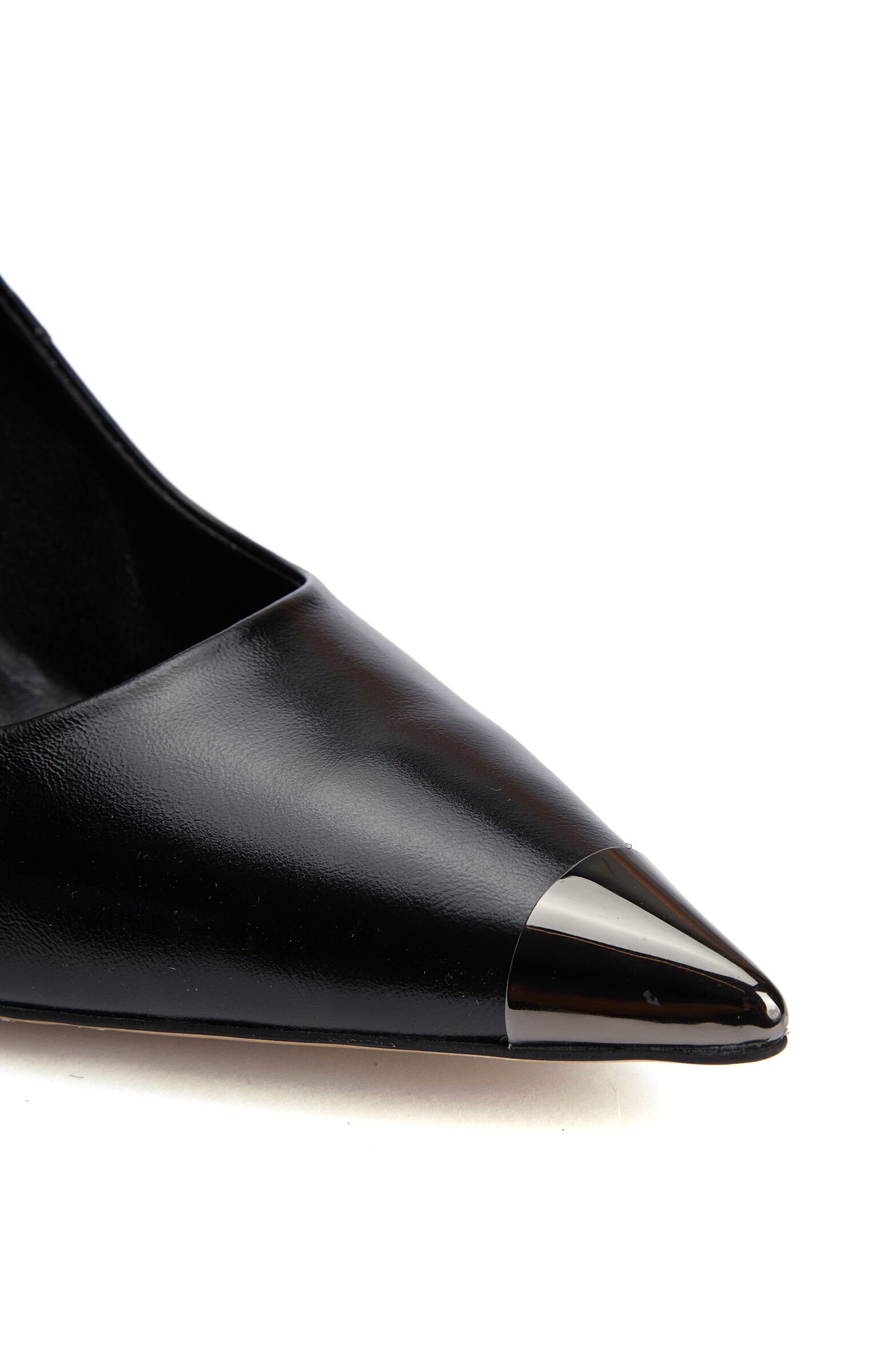 Siyah Deri Stiletto