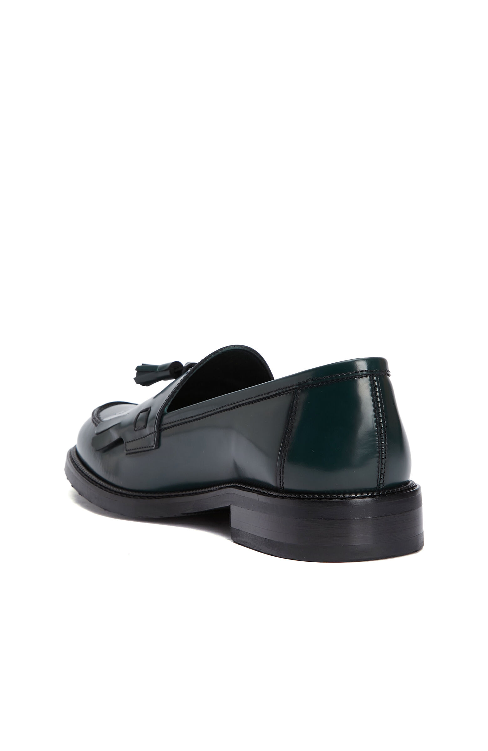 Yeşil Kadın Deri Loafer