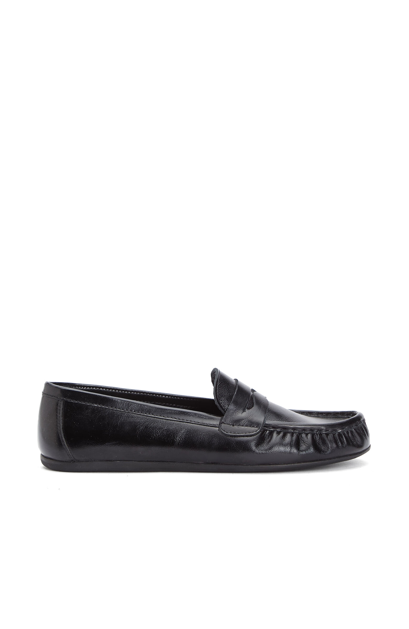 Siyah Günlük Rahat Kadın Deri Loafer