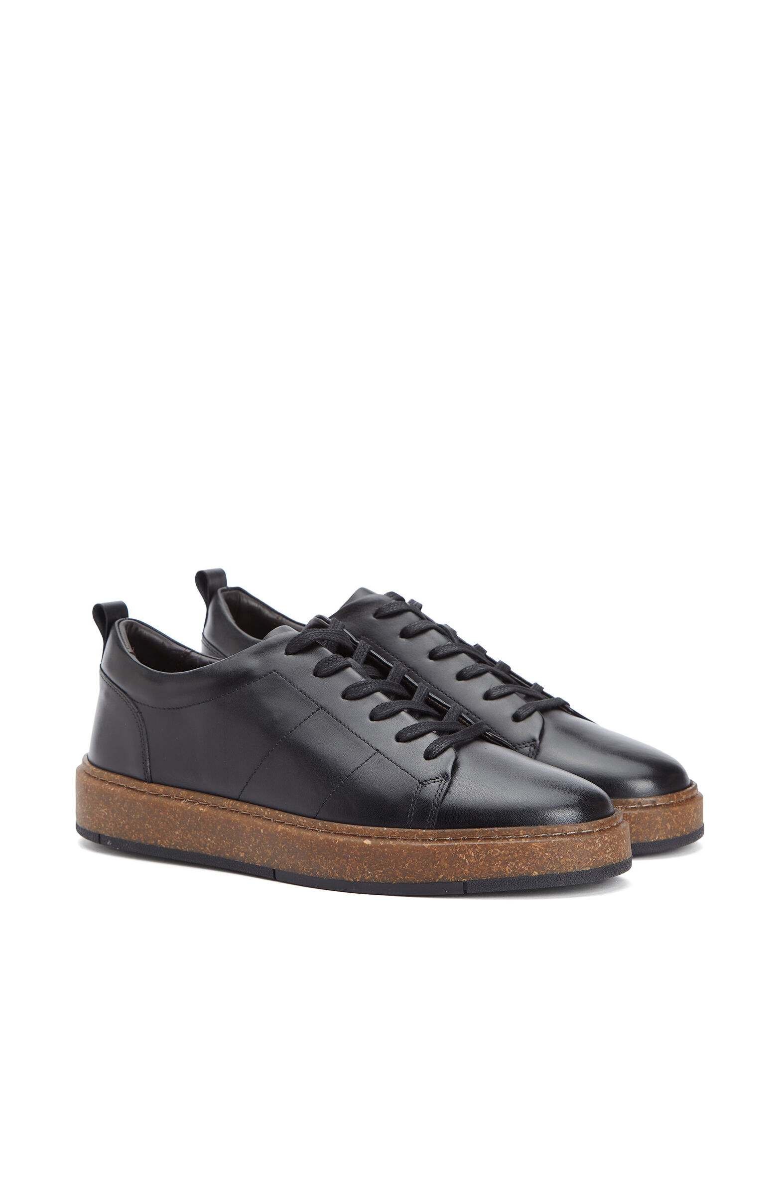 Siyah Erkek Deri Sneaker