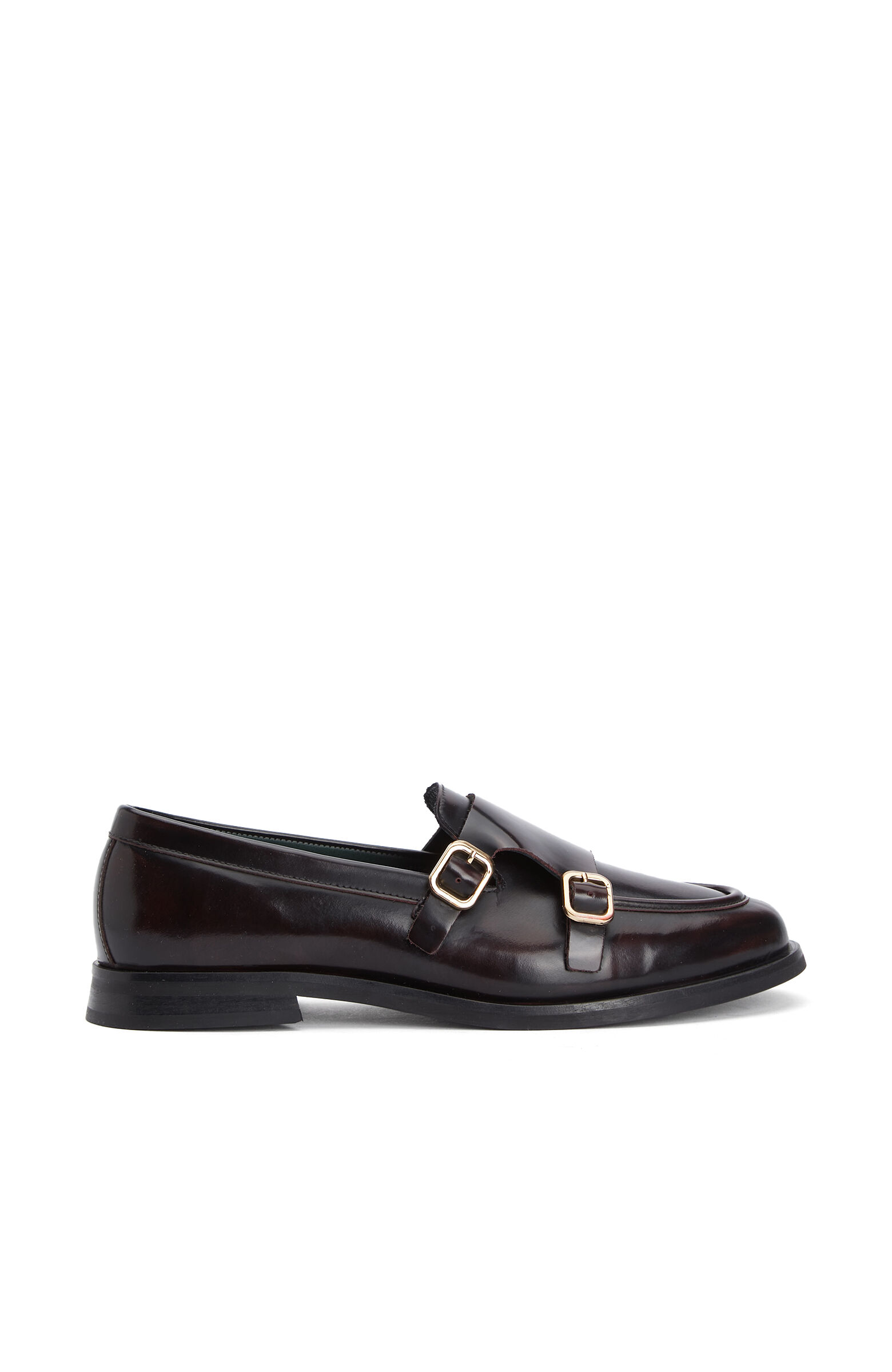 Bordo Toka Detaylı Kadın Deri Loafer