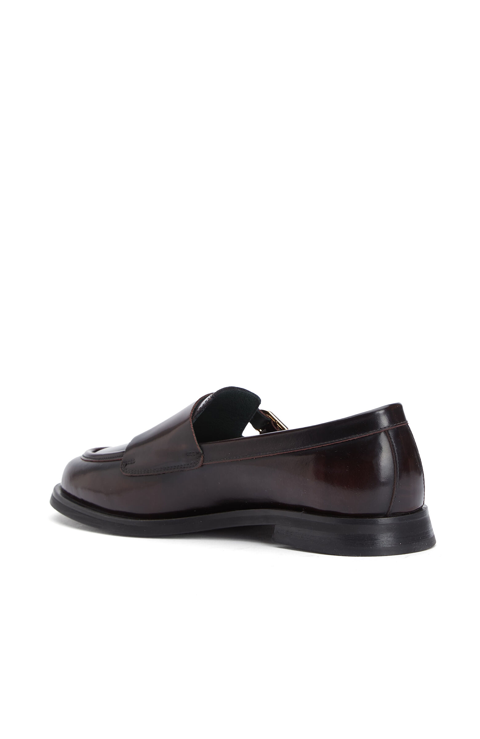 Bordo Toka Detaylı Kadın Deri Loafer