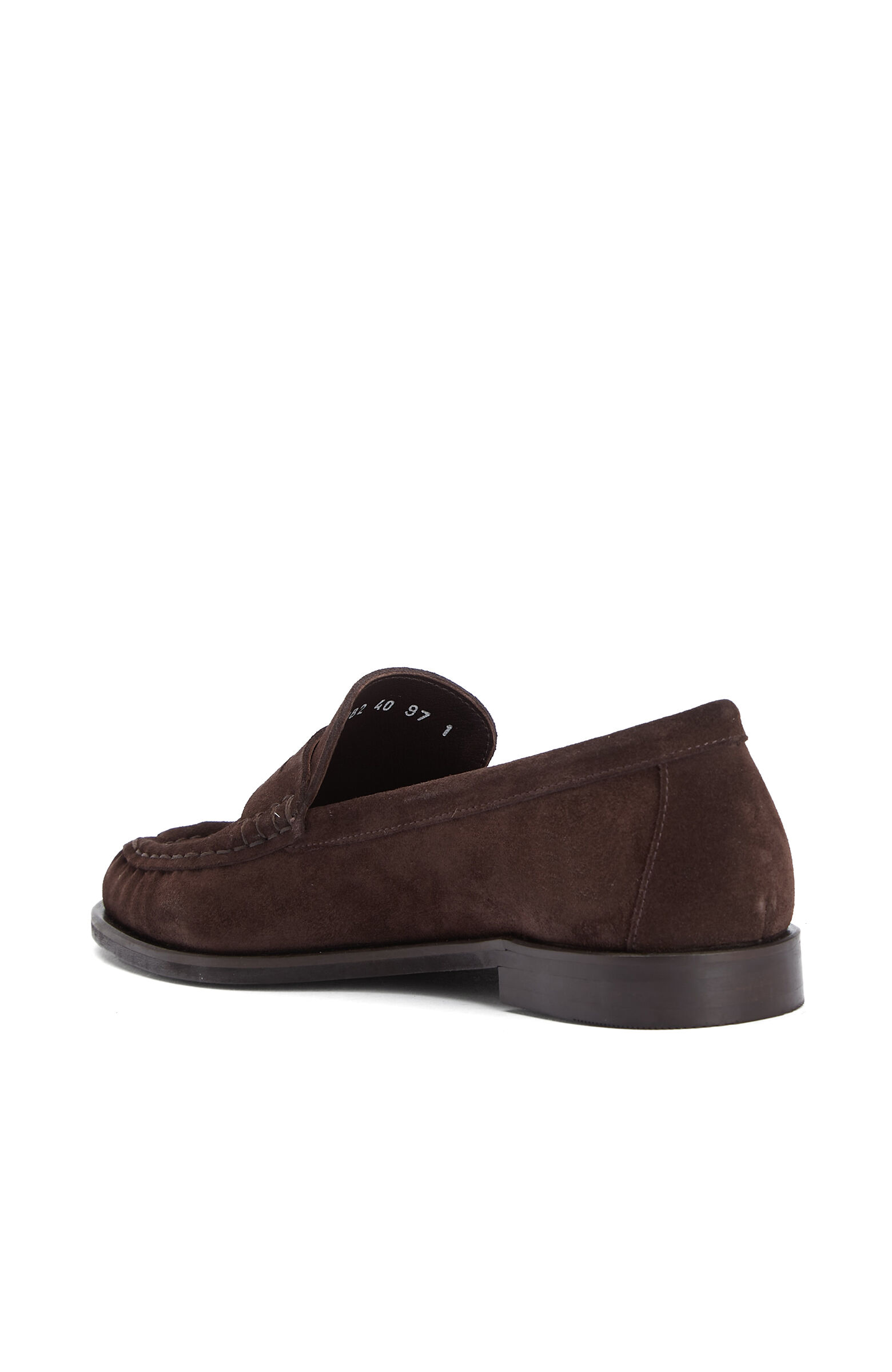 Acı Kahve Bantlı Kadın Süet Loafer