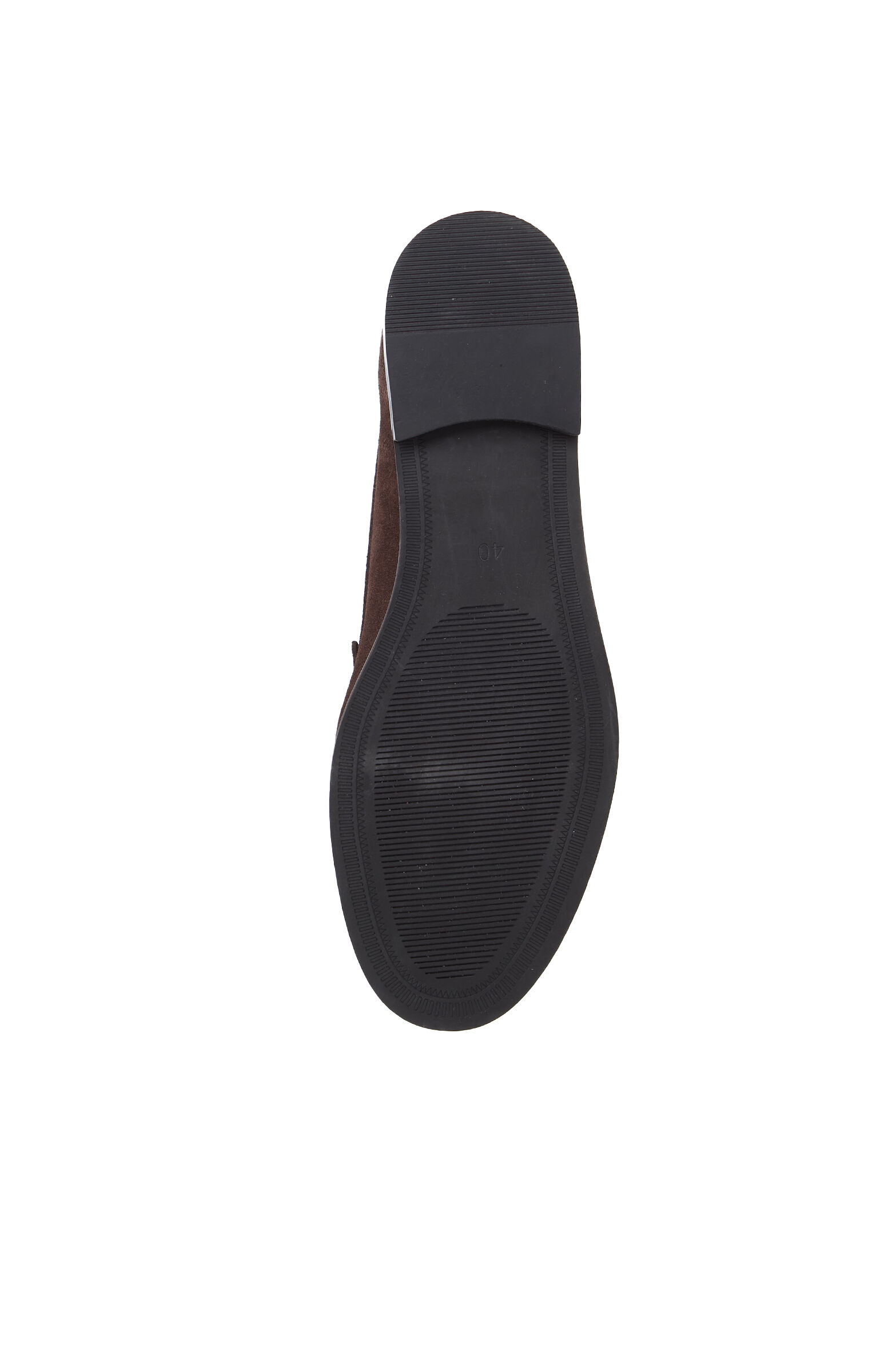 Acı Kahve Bantlı Kadın Süet Loafer