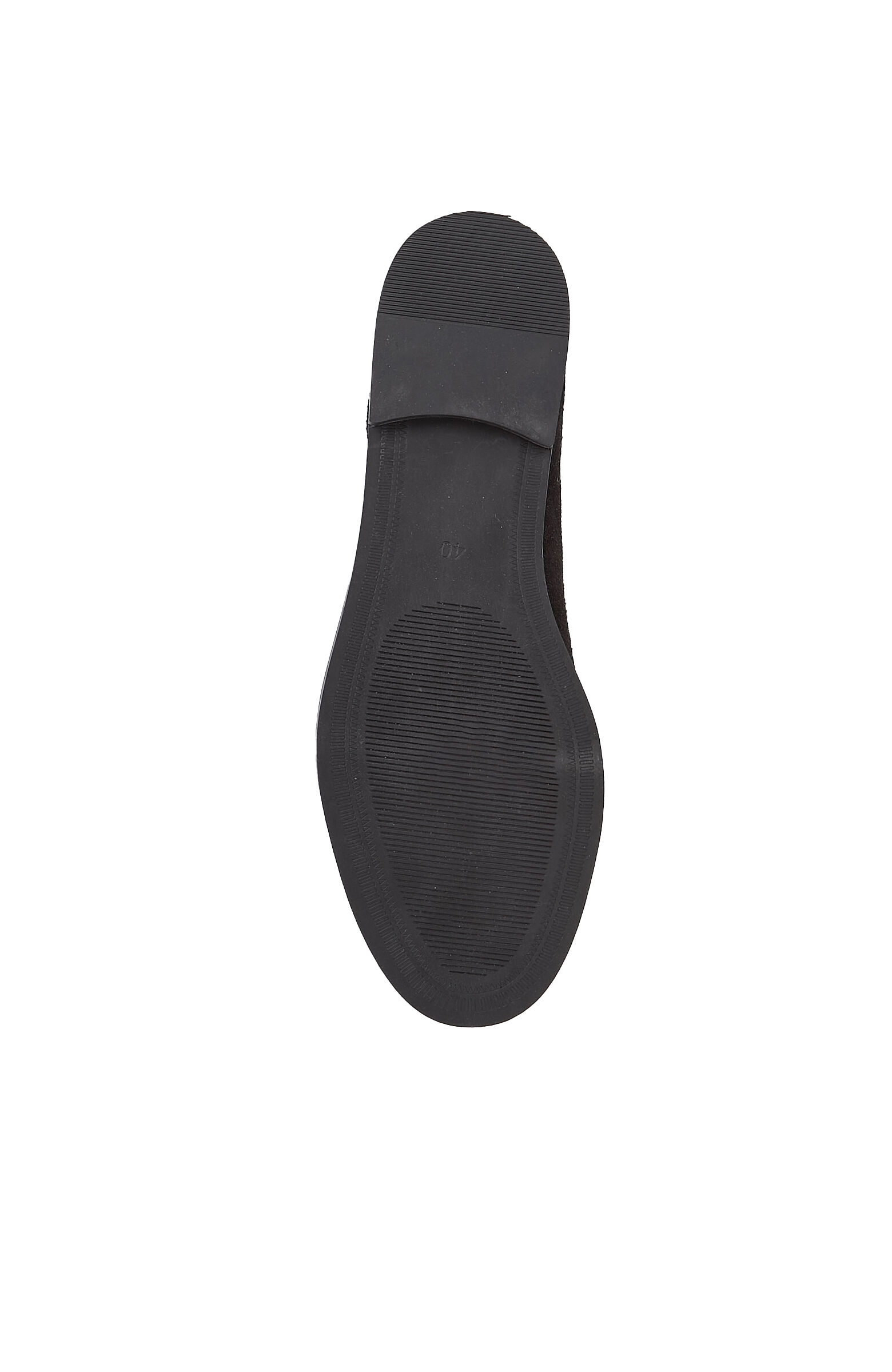 Siyah Bantlı Kadın Süet Loafer